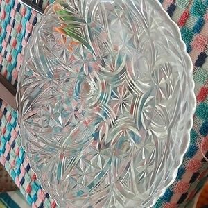Pressed glass bowl